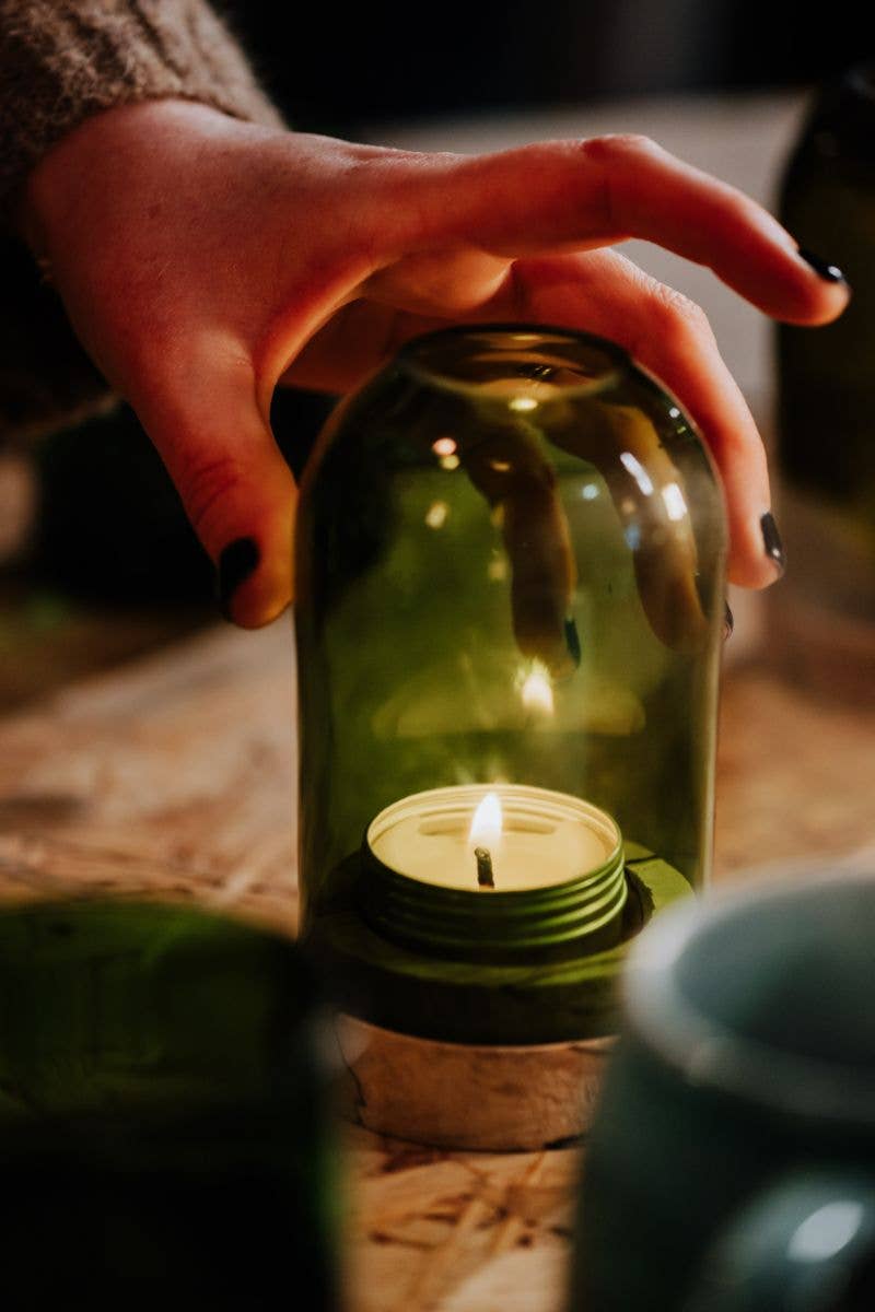 Box of 10 Olive Wax Winter Tealights - 40 hour burn time