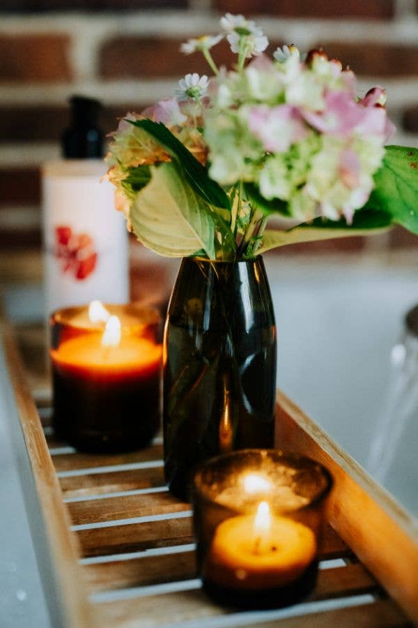 Recycled Olive Green Glass 'Piccolo' Flower Bud Vase