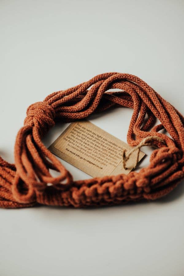 Rust Oeko-Tex Cotton Cord Hanger