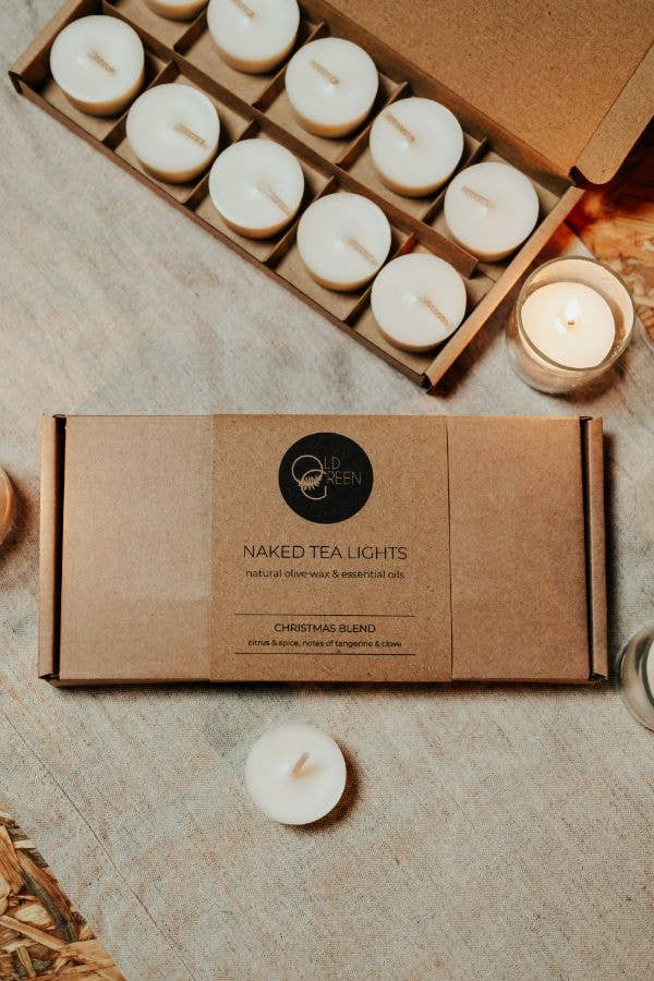 Rustic Wood & Recycled Olive Green Glass Dome