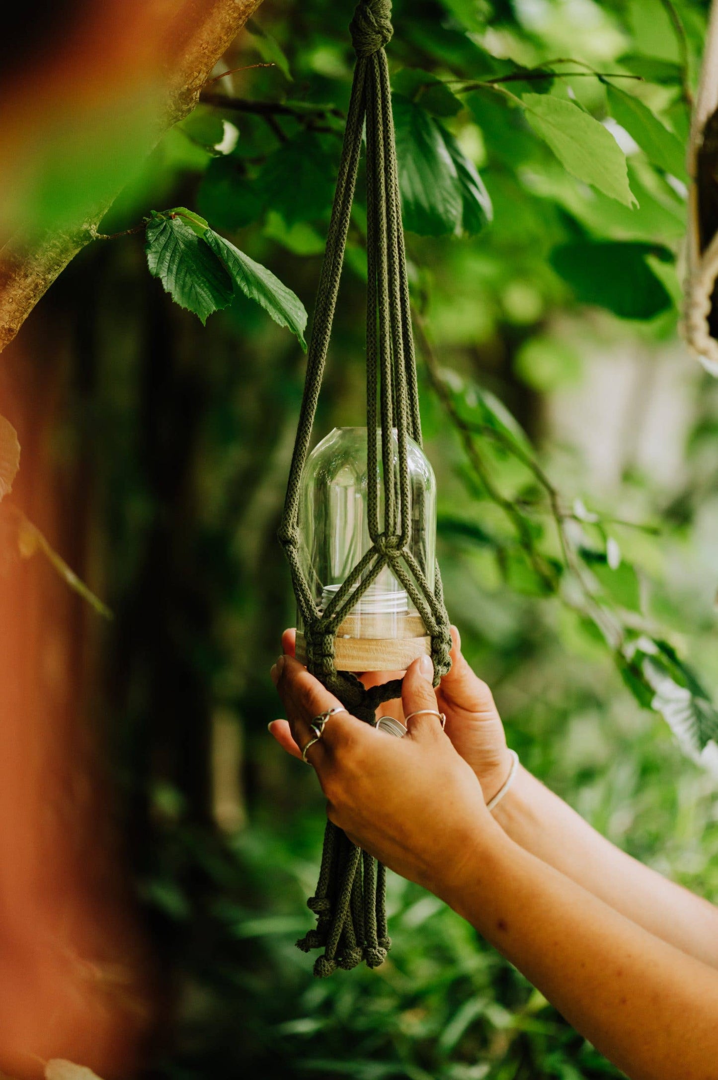 Khaki Oeko-Tex Cotton Cord Hanger